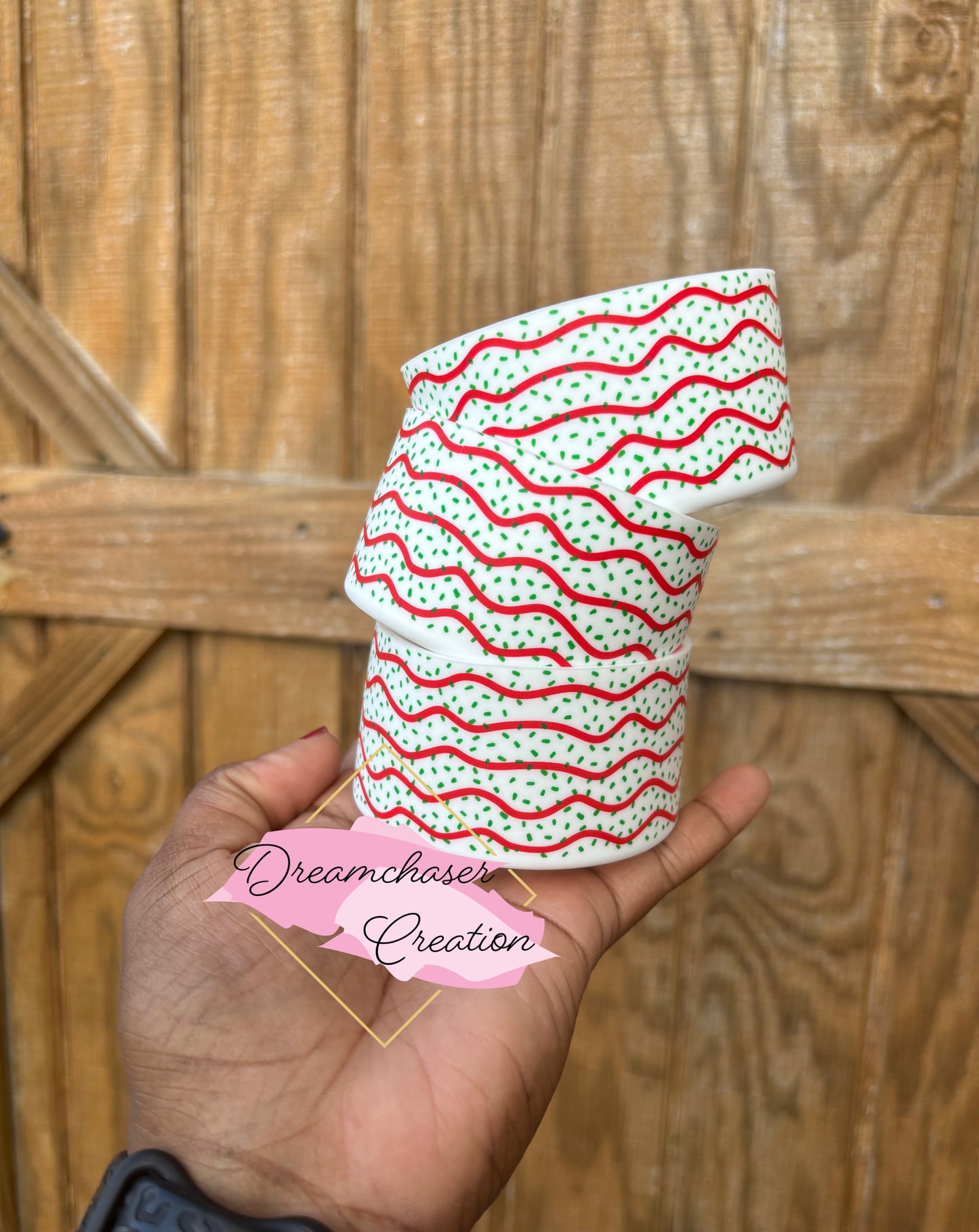 Christmas Cake Tumbler Boot