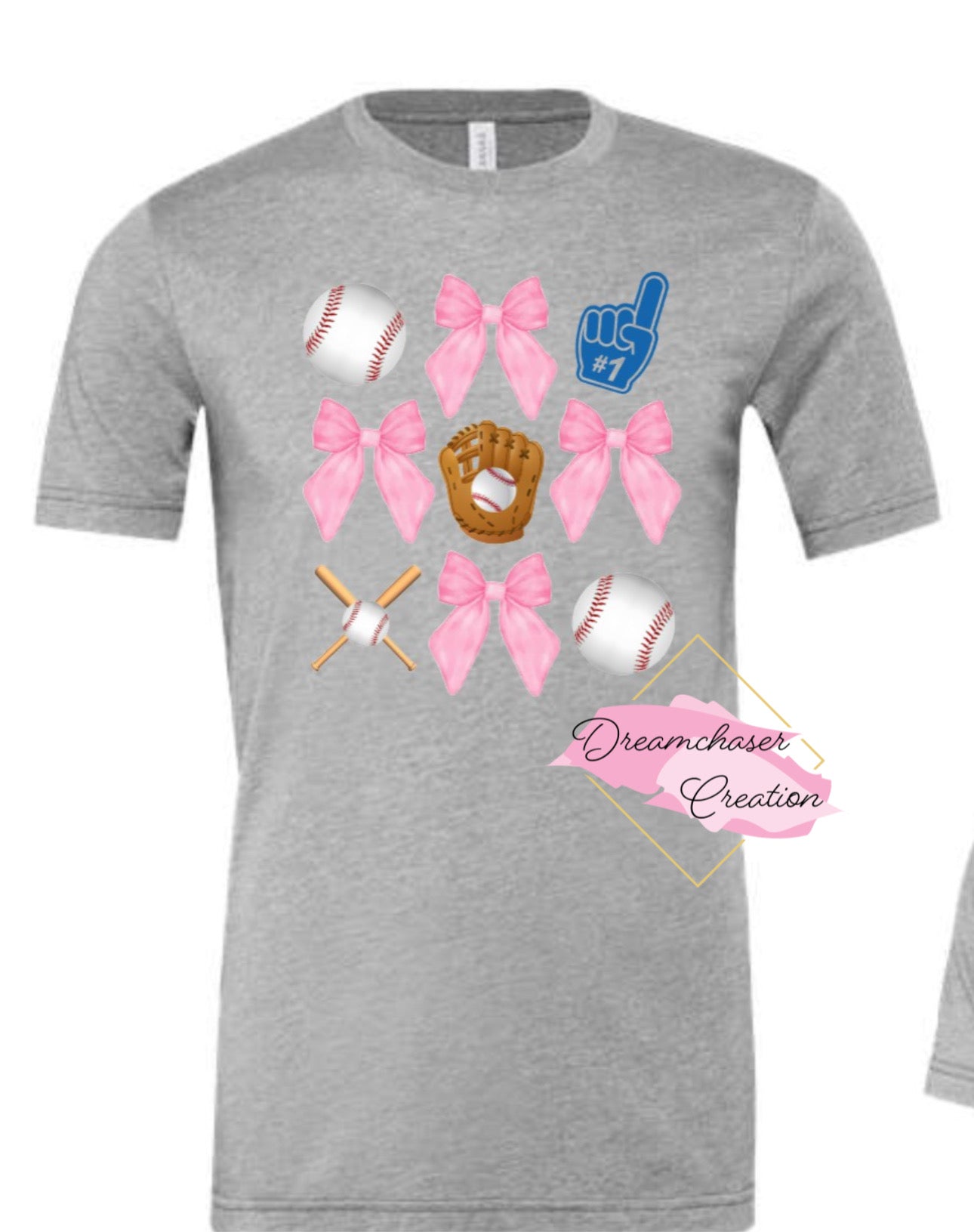 Baseball and Coquette Bows Shirt