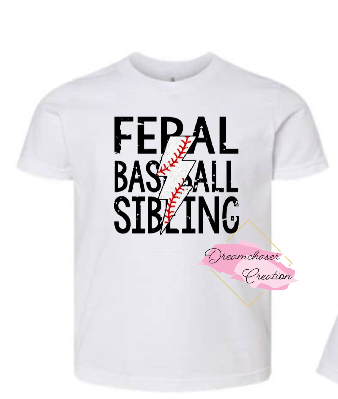 Feral Baseball Sibling Shirt