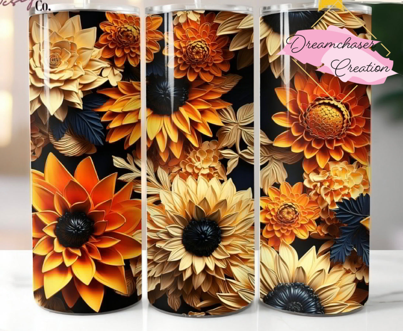 Sunflowers 3D Tumbler