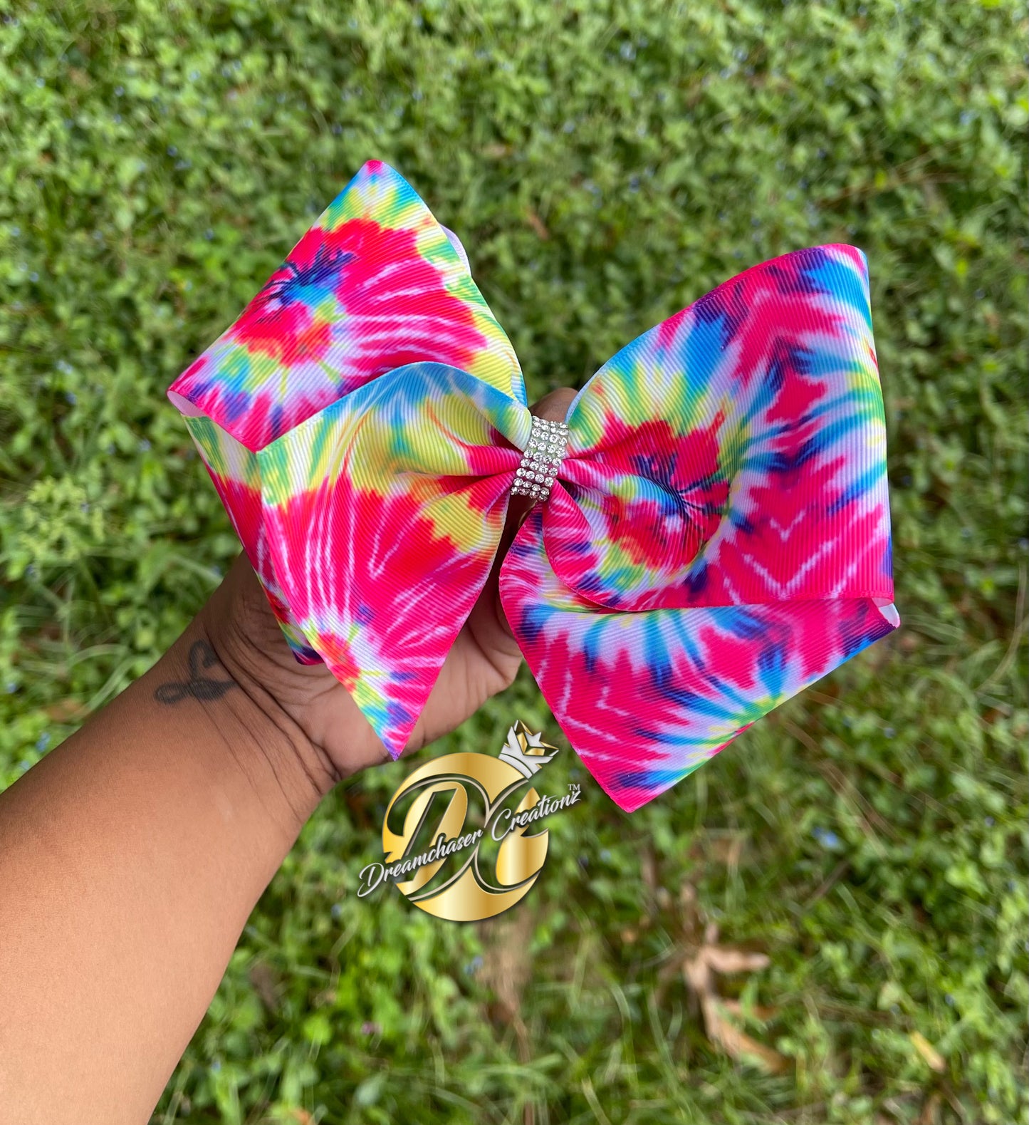 Tie Dye Bright Hairbow