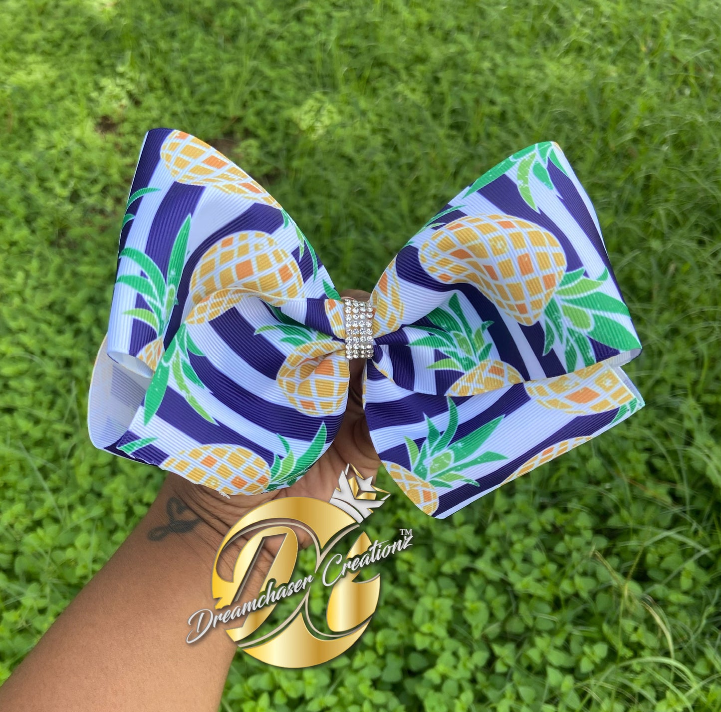 Pineapple Hairbow