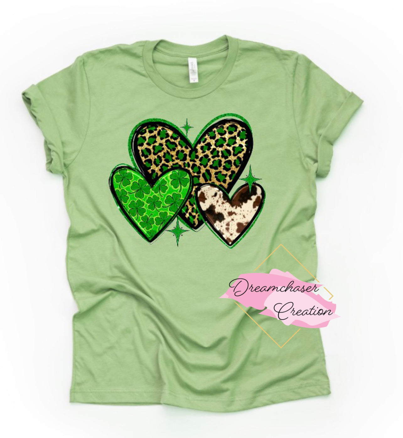 Leopard Cow Patty Hearts Shirt