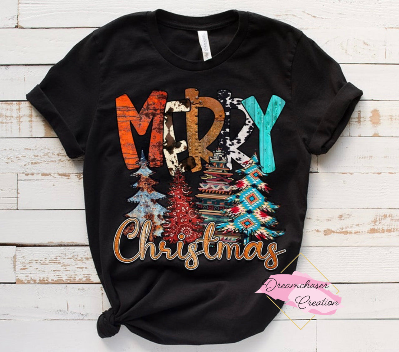 Merry Christmas Cowhide Shirt