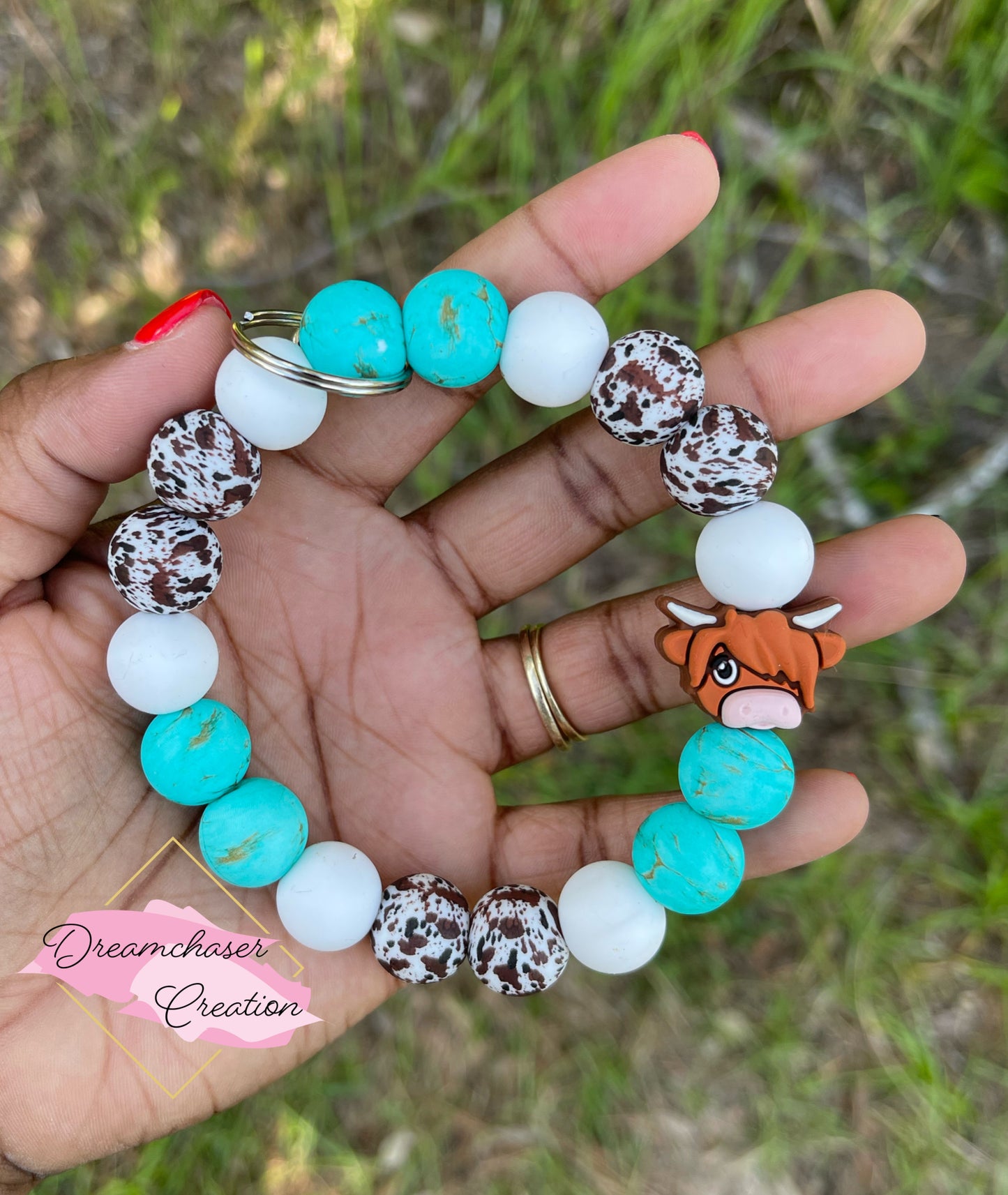 Western Cow Wristlet