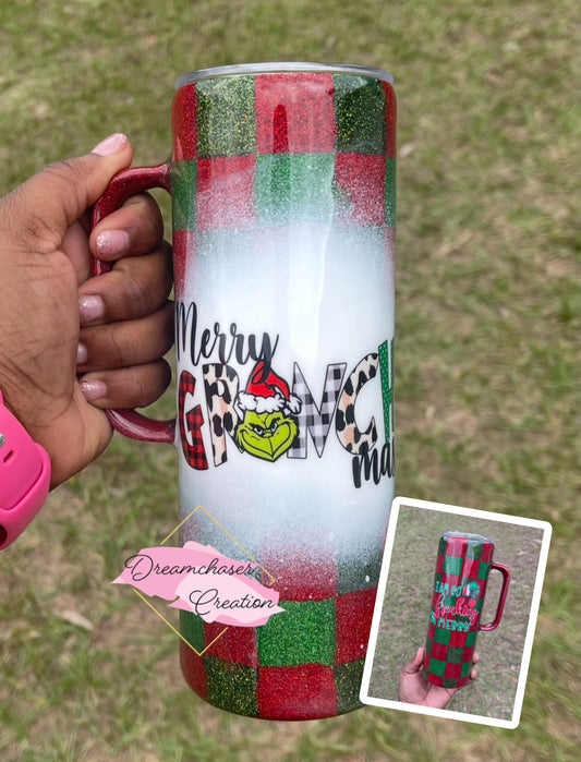 Plaid Green one tumbler Tumbler