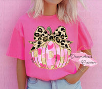 Pink Leopard Pumpkin Shirt