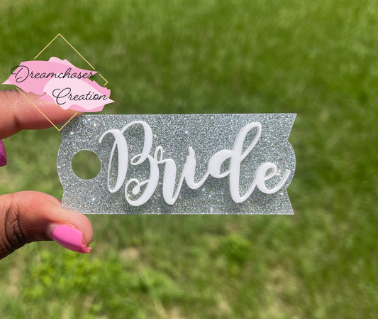 Bride Glitter Topper