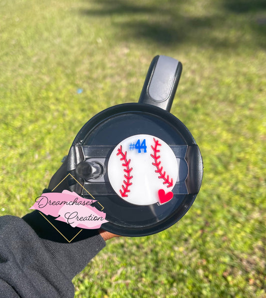 Baseball with Heart Topper