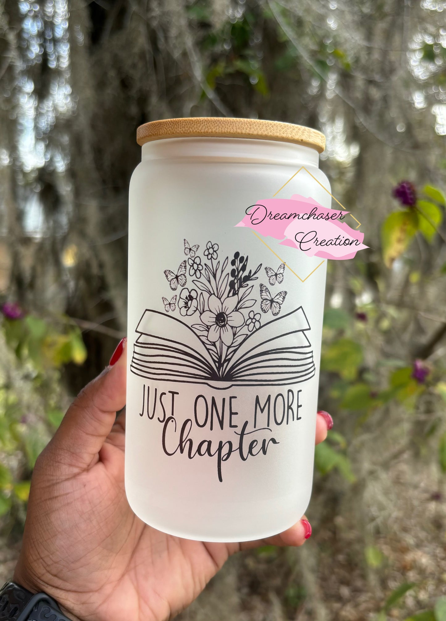 One More Chapter Glass Can