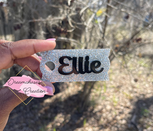 Silver Glitter Topper