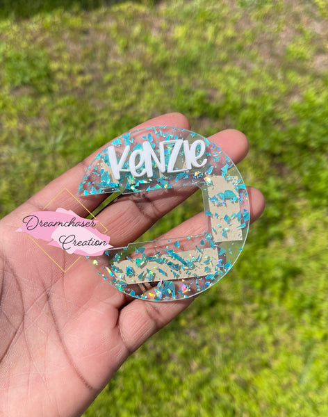 Teal Flake Topper