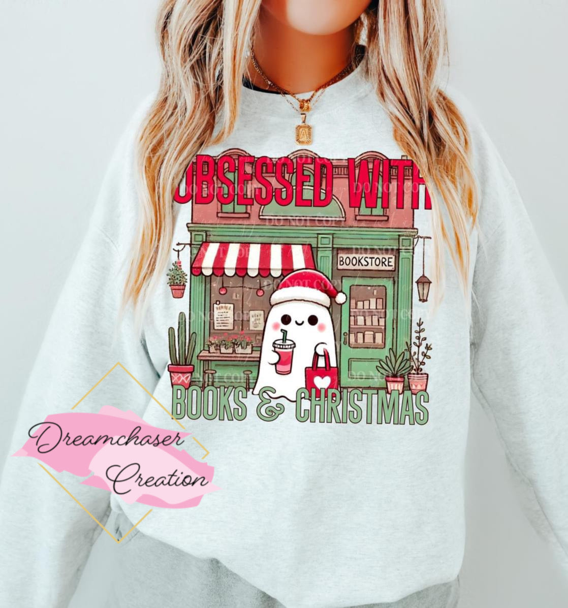 Obsessed with Christmas and Books Sweatshirt