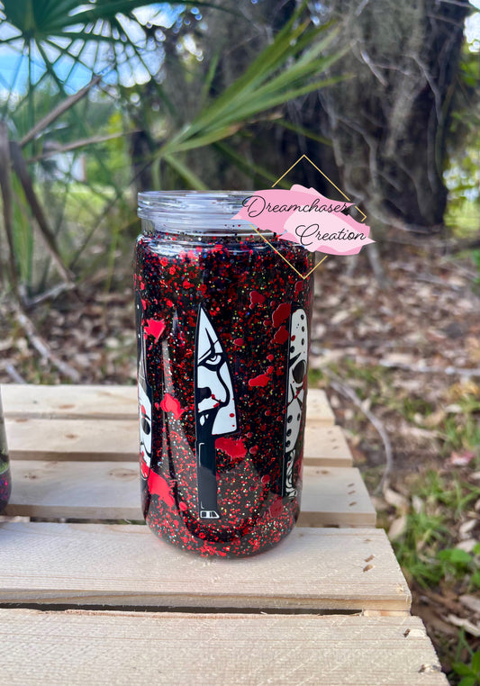Killer Glitter Snow Globe Tumbler