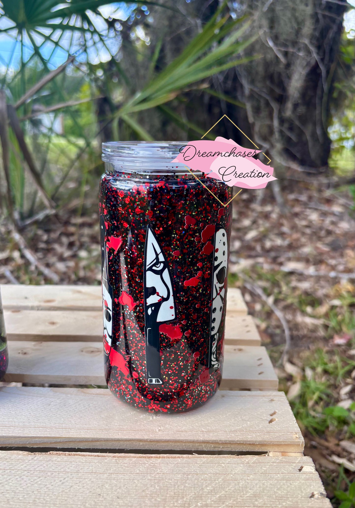 Killer Glitter Snow Globe Tumbler