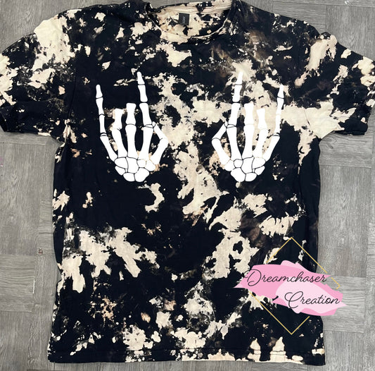 Skull Hands Bleached Shirt