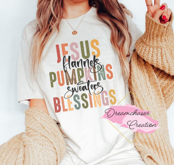 Jesus Pumpkins Blessings Shirt