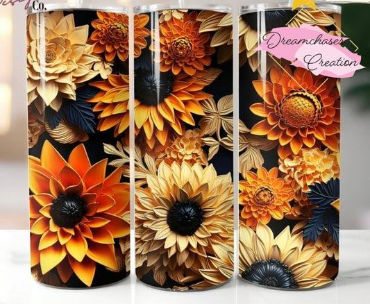 Sunflowers 3D Tumbler