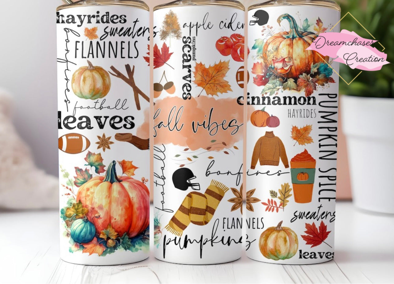 Autumn Pumpkins Tumbler