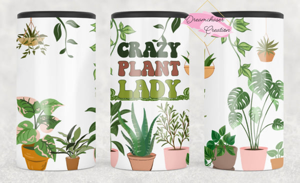 Crazy Plant Lady Can Cooler