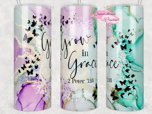 Grow in Grace Tumbler