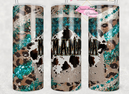 Cowhide Mama Tumbler