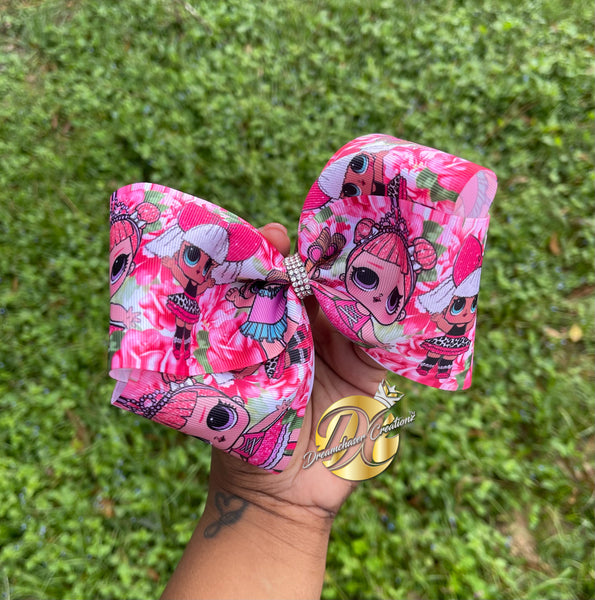 Pink Dolls Hairbow