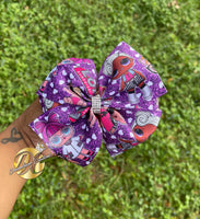 Purple Dolls Pinwheel bow
