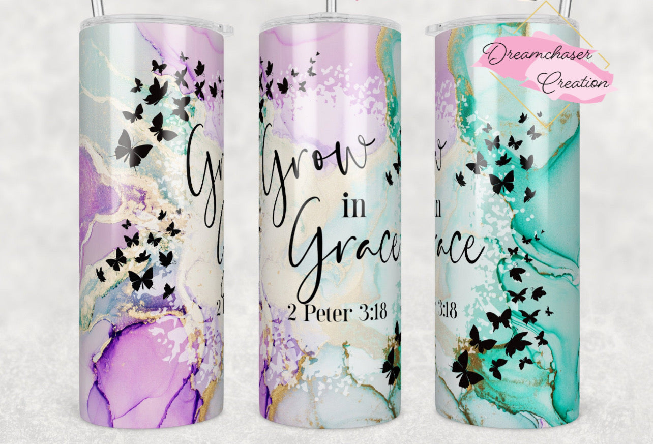 Grow in Grace Tumbler