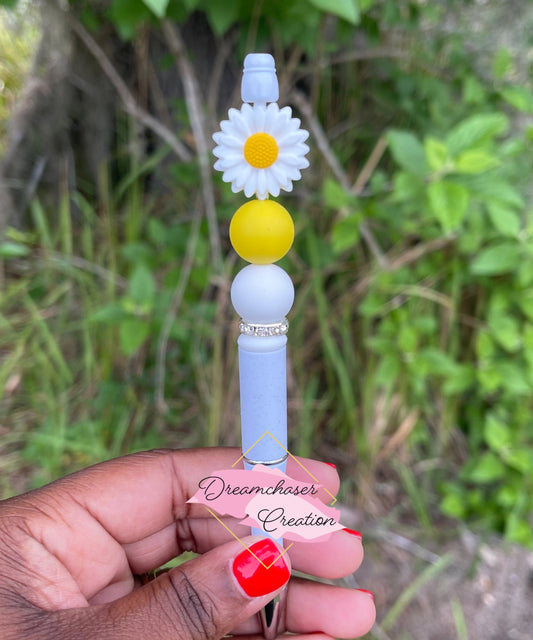 Sunflower Beaded Pen