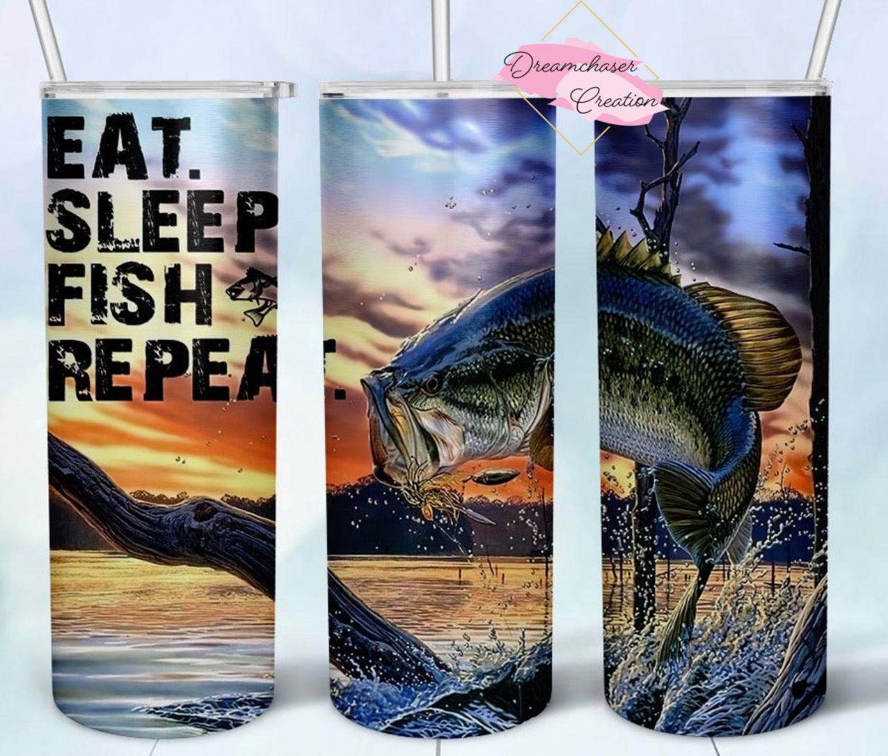 Eat Sleep Fish Tumbler