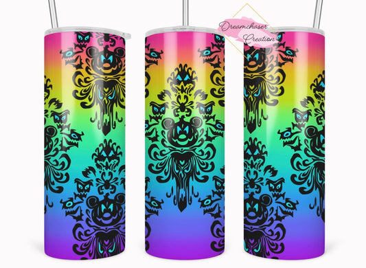 Colorful Haunted Tumbler