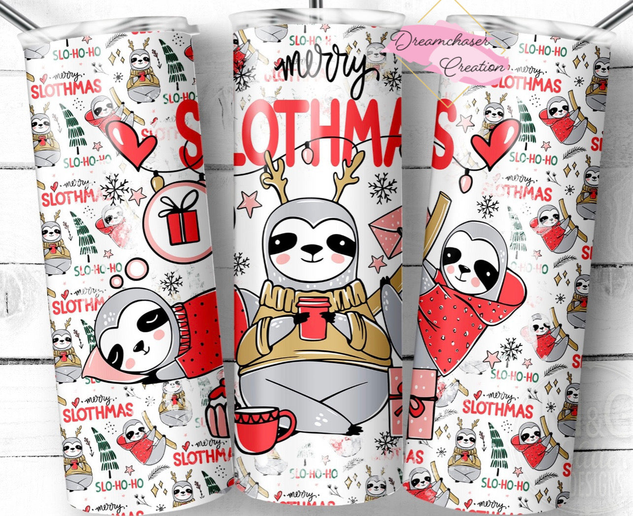 Merry Slothmas Tumbler