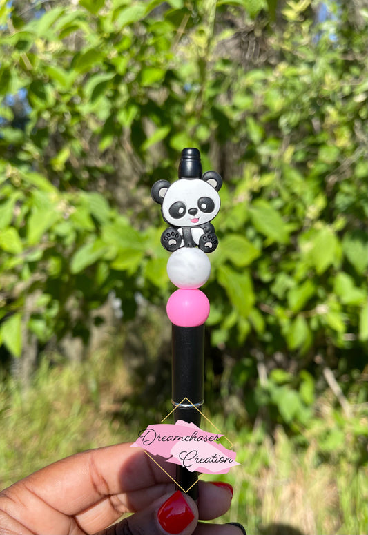 Panda Bear Beaded Pen