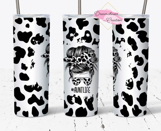 Cow Aunt Life Tumbler