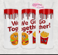 We Go Together Burger Tumbler