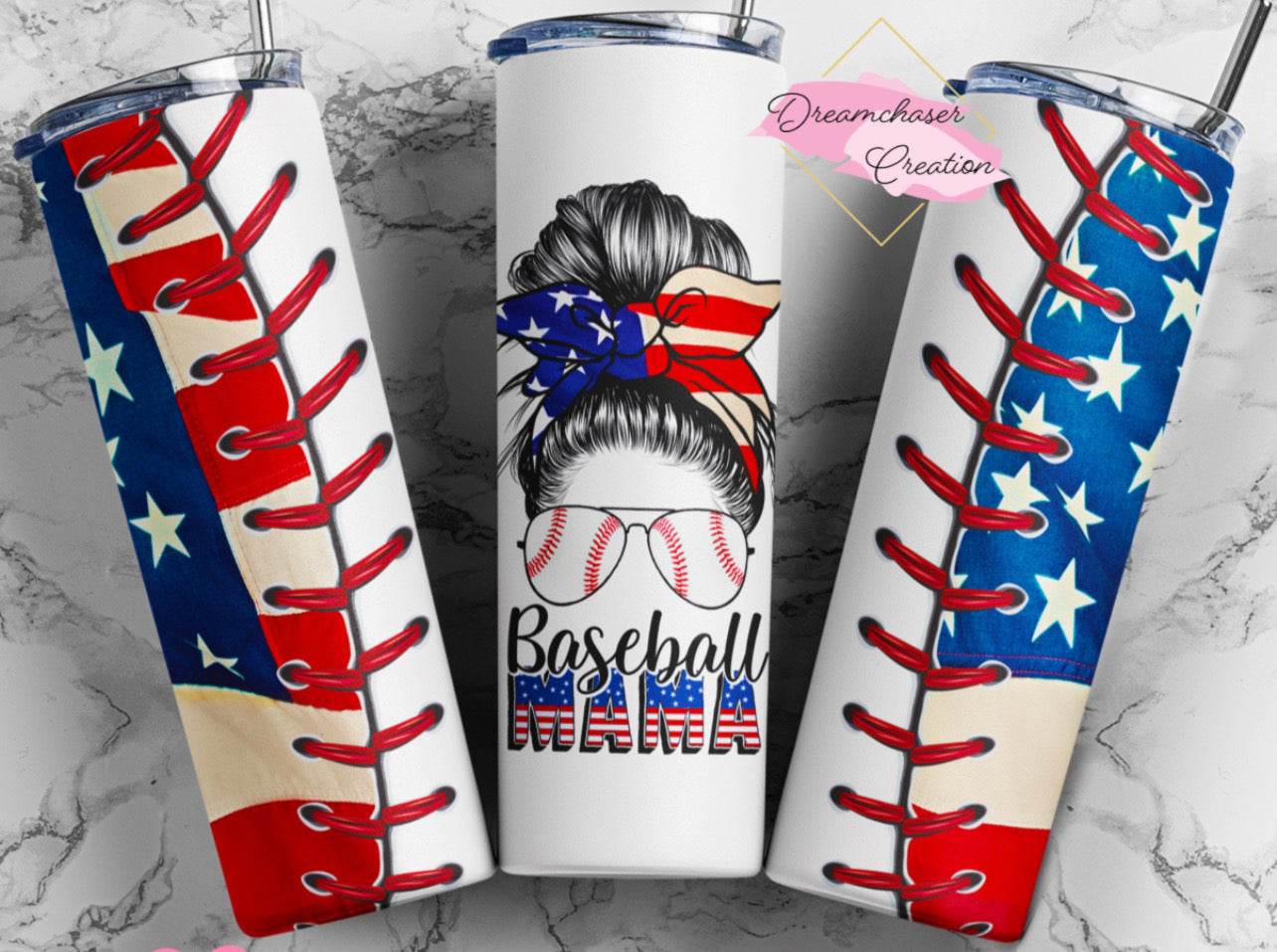 Baseball Mama American 20oz Tumbler