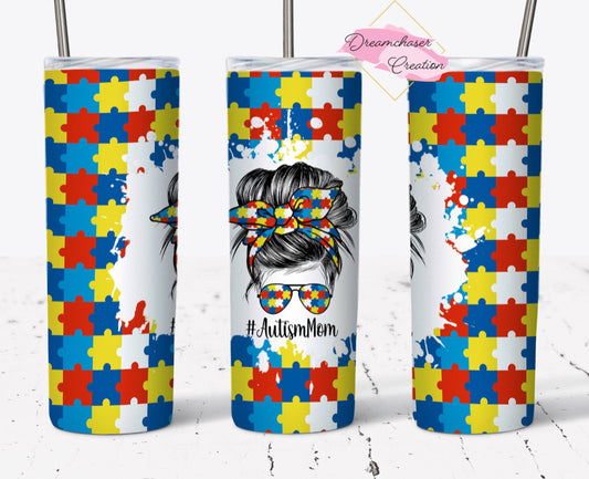 Autism Mom Tumbler