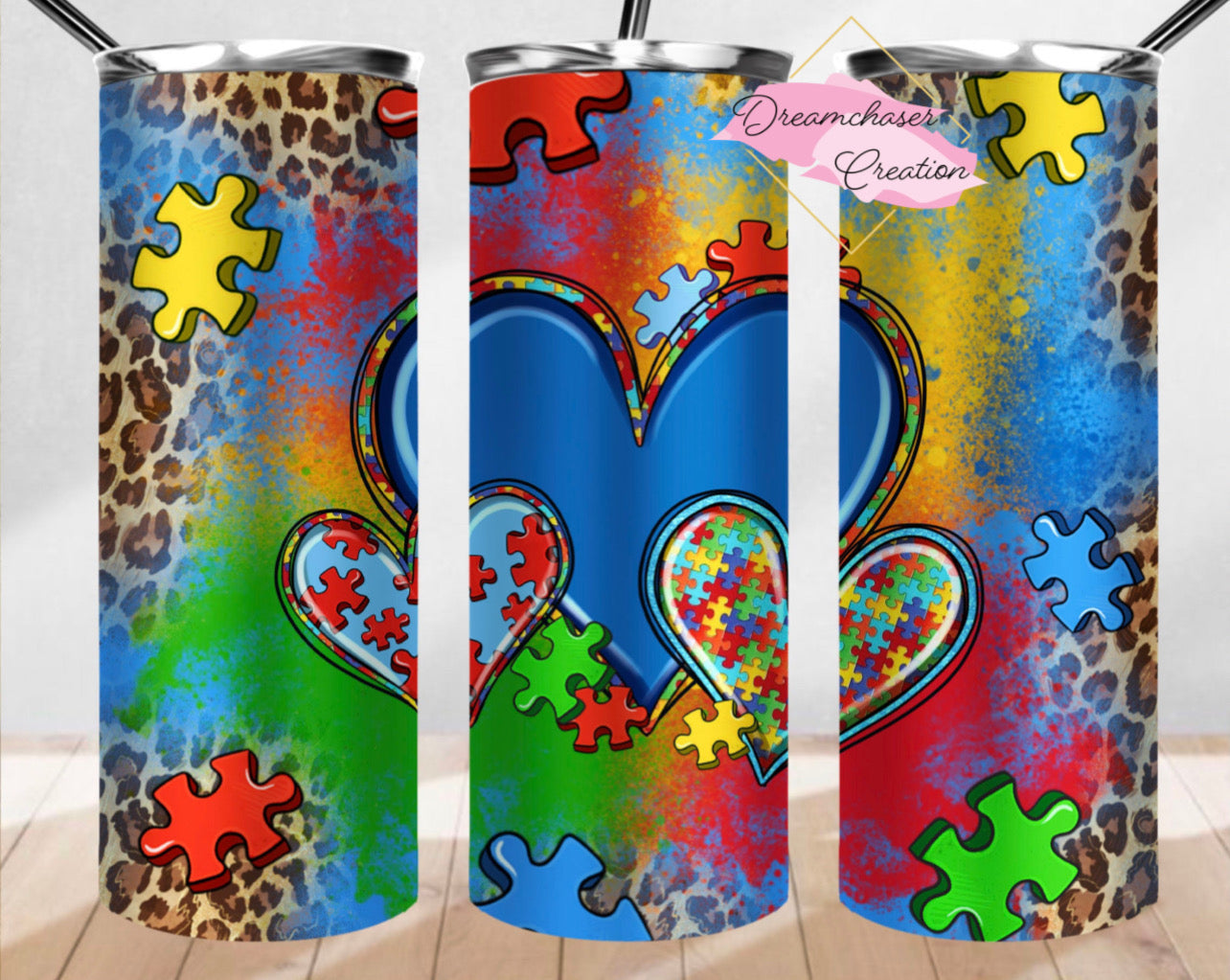 Autism Hearts Tumbler