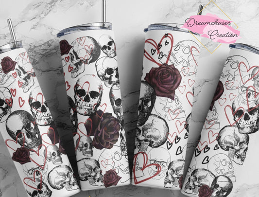 Skulls and Roses Tumbler