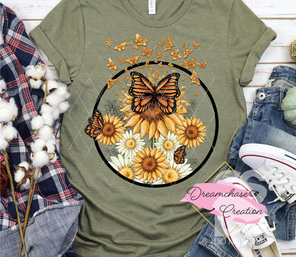 Sunflower Butterfly’s Shirt