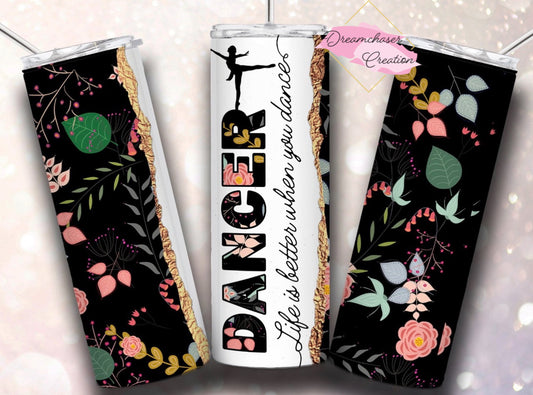 Floral Dancer 20oz Tumbler