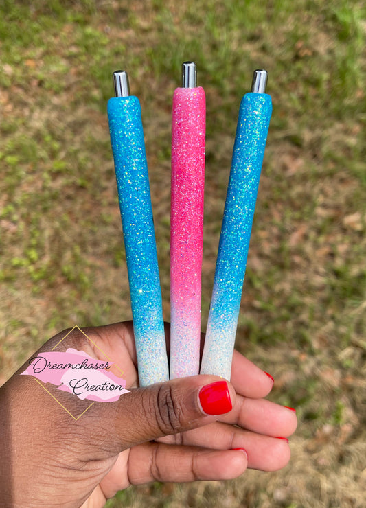 Ombre Glittered Pen