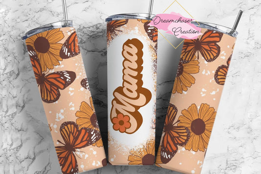 Mama Boho Butterfly Tumbler