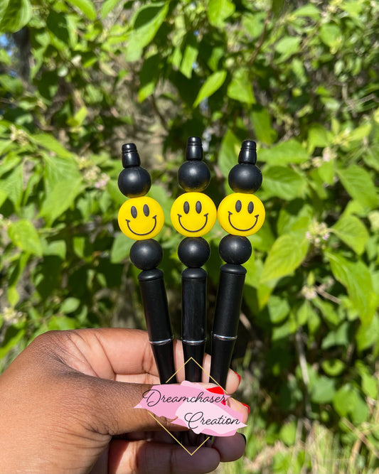 Smiley Beaded Pen