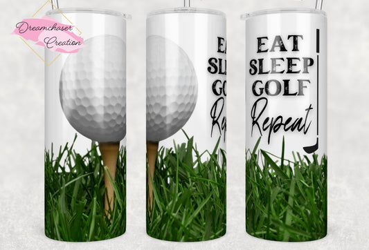 Eat Sleep Golf Tumbler