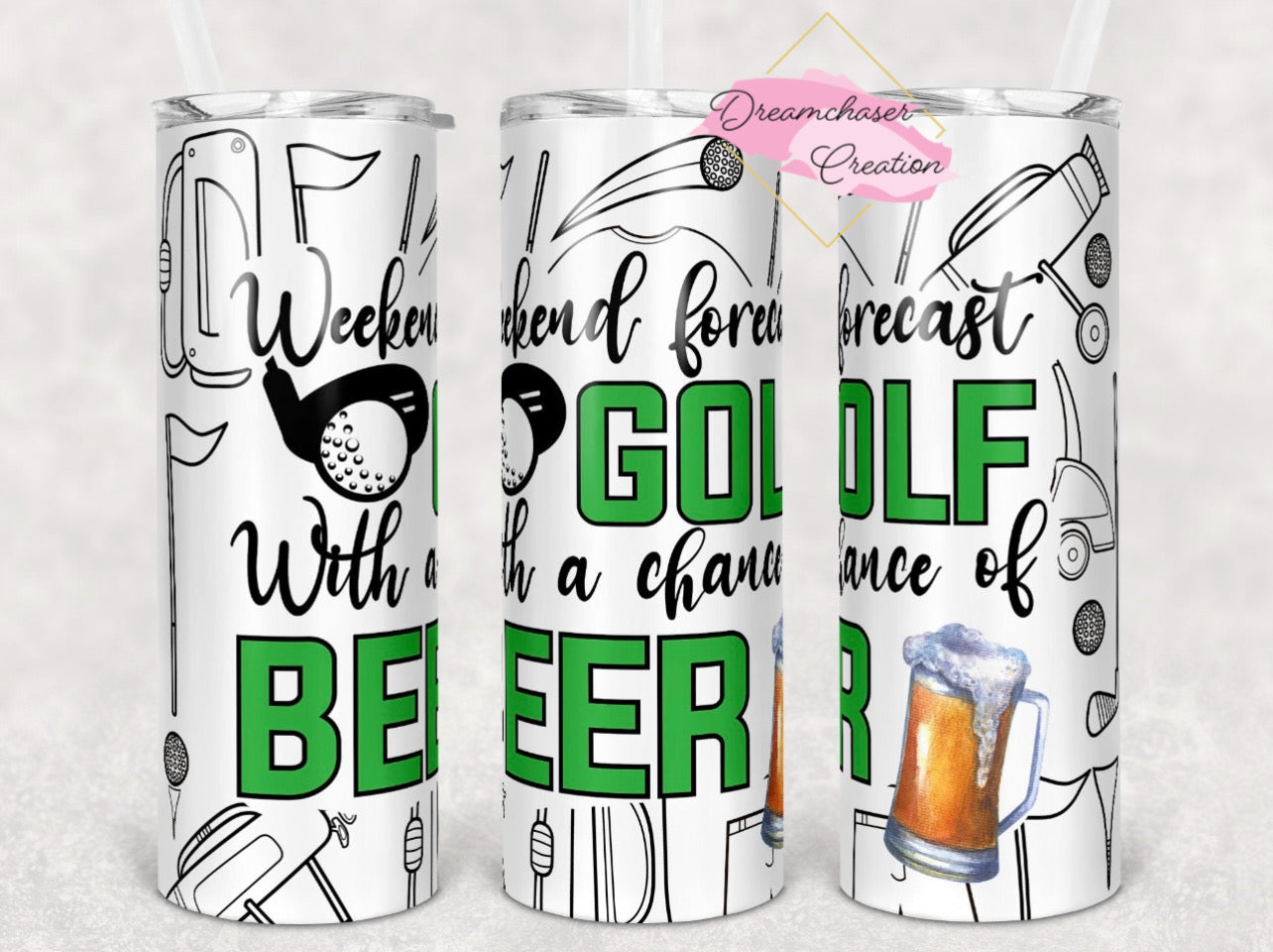 Golf and Beer Tumbler