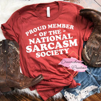 Sarcasm Society Shirt